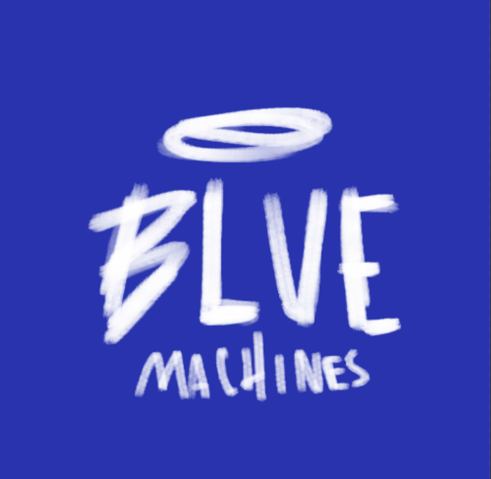 BLUE with painted halo